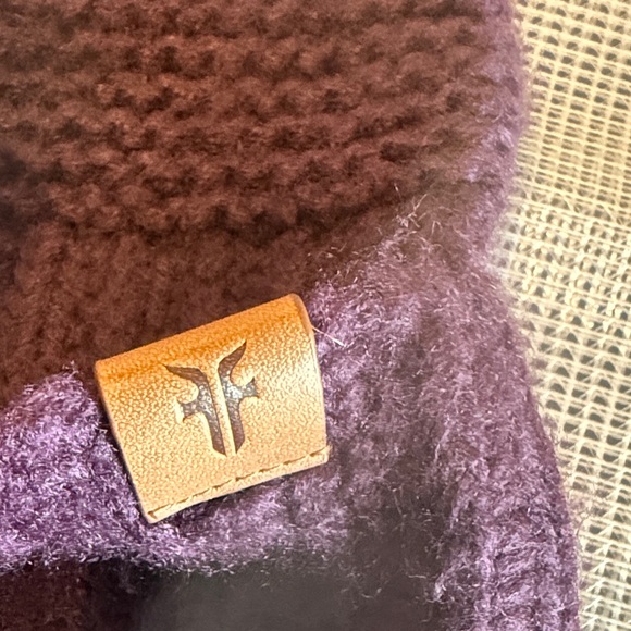 Frye Maroon Knit Beanie - Picture 3 of 4